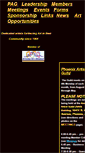Mobile Screenshot of phoenixartistsguild.com